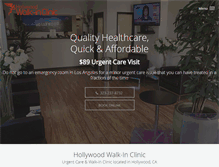 Tablet Screenshot of hollywoodclinic.net